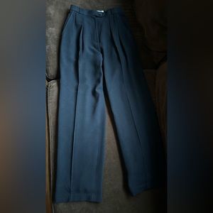 Evan Picone Black Vintage Dress Pants. High Waisted  Pleated In Front Lined Sz 4